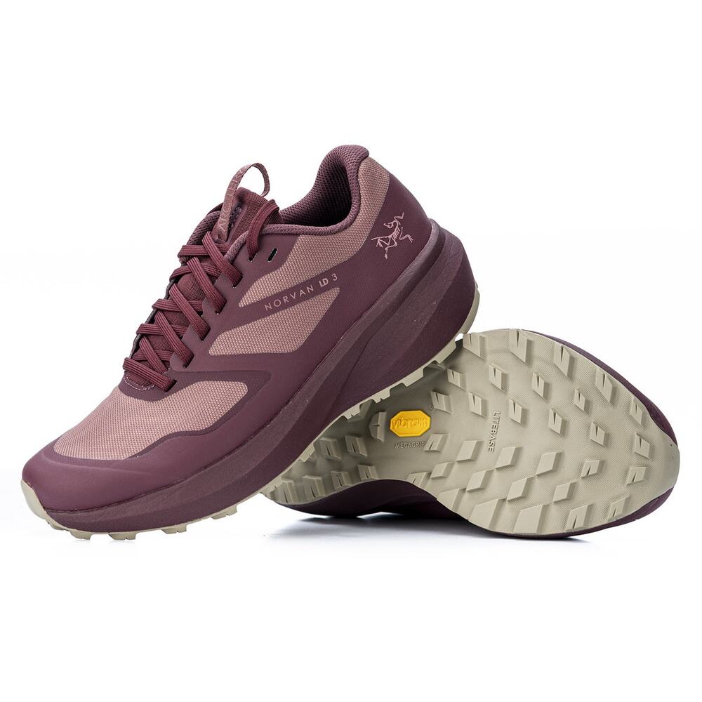 Arc’teryx Norvan LD 3 Shoe Dark Rose Dust Light Fallow Pink Purple Hiking 8.5
